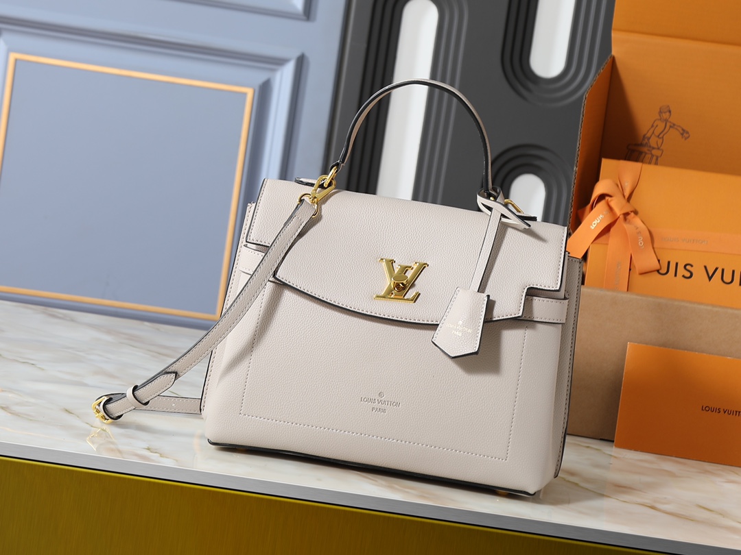 Louis Vuitton LV Classic Handbag Monogram Empreinte Padlock Detail Luxury Daily Wear Unisex